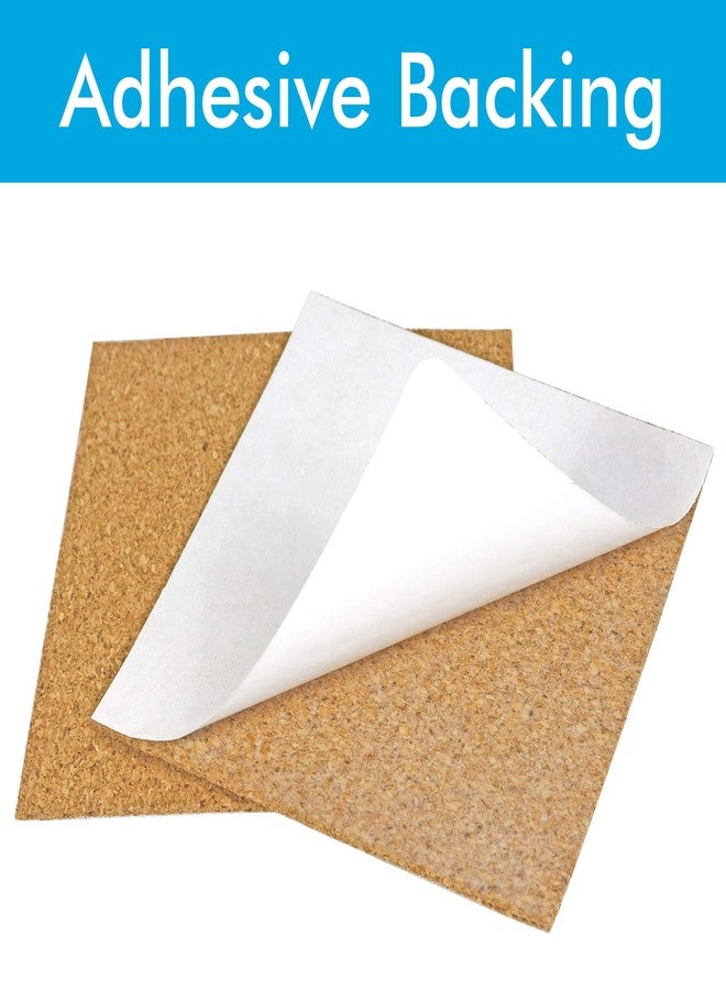 Millennial Essentials 100 Pack Self-Adhesive Cork Squares 4 x 4 Inches Cork Tiles Backing Sheets for Coasters and DIY Crafts - Image 4
