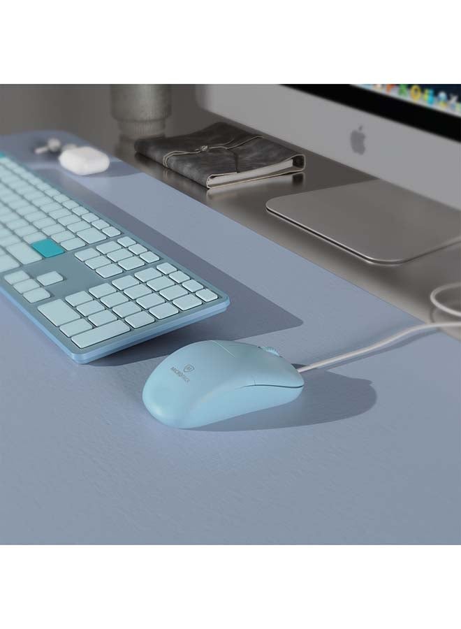 MicroPack M-105 Wired Optical Mouse - Compact Size, 1000 CPI, USB 2.0 Plug & Play, Black - Image 4