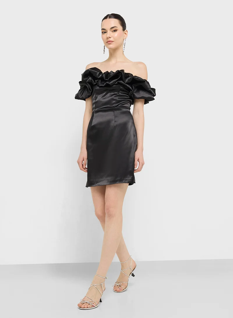Ginger Ruffled Mini Dress
