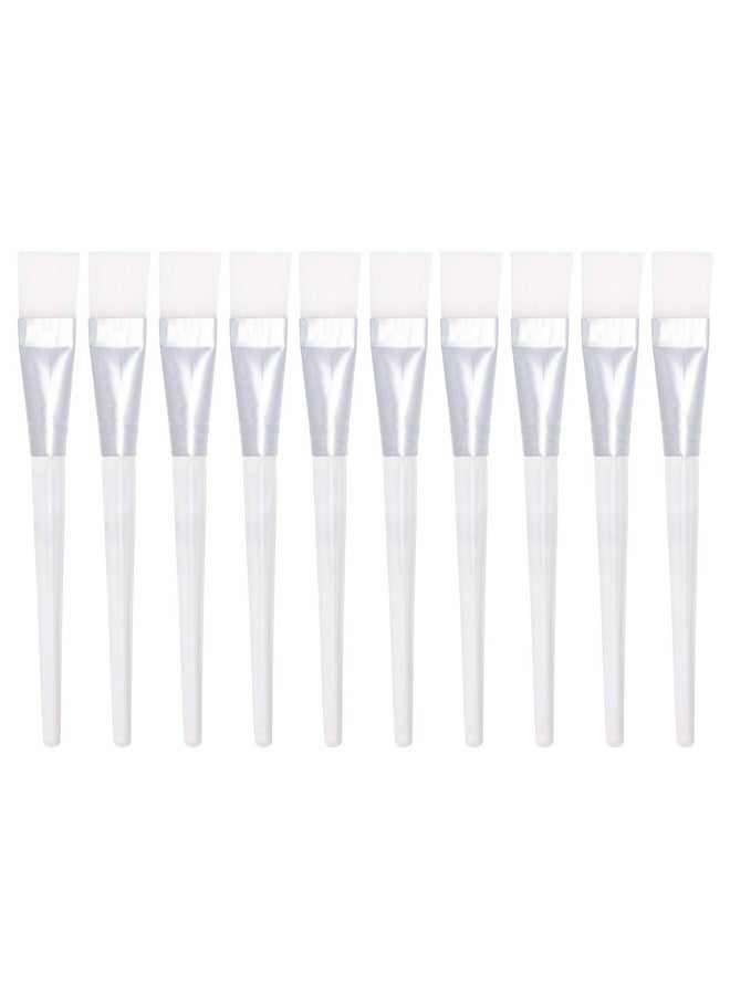 Shapenty Face Mask Brushes Cosmetic Beauty Tool Soft Synthetic Hair Facial Applicator Brush With Acrylic Handle For Eye Mask Mud Clay Mask Serum Peel Or Diy Needs 10Pcs - Image 1