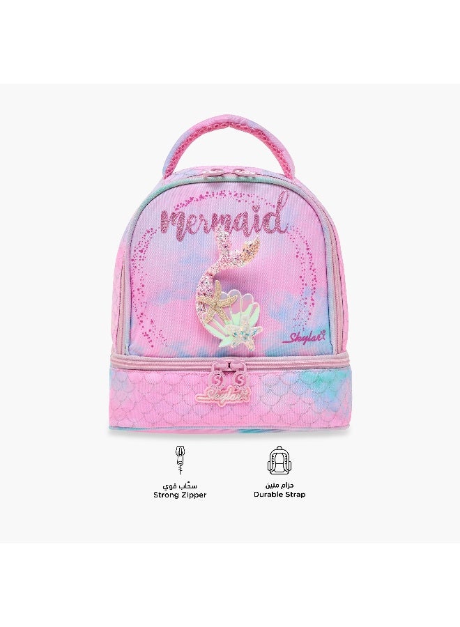 Skylar حقيبة غداء بطبعة حورية البحر للفتيات - Image 4
