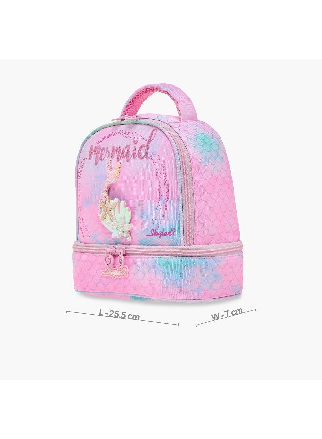 Skylar حقيبة غداء بطبعة حورية البحر للفتيات - Image 2