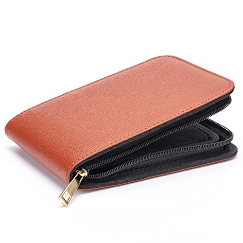 Lanxivi Fountain Pen Roller Pen PU Leather Case for 12 Pens (Coffee) - Image 4