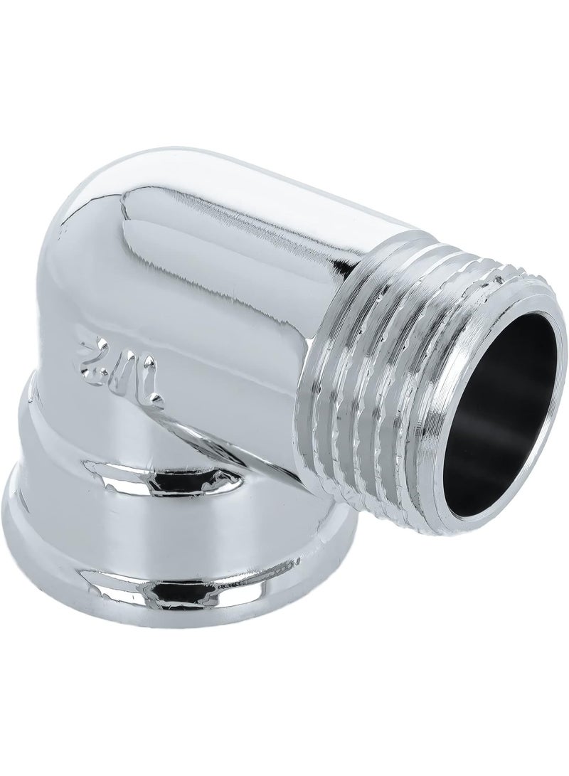 كوع كروم ملولب 1/2 بوصة بي اس بي ذكر × أنثى من انفينا - Image 4