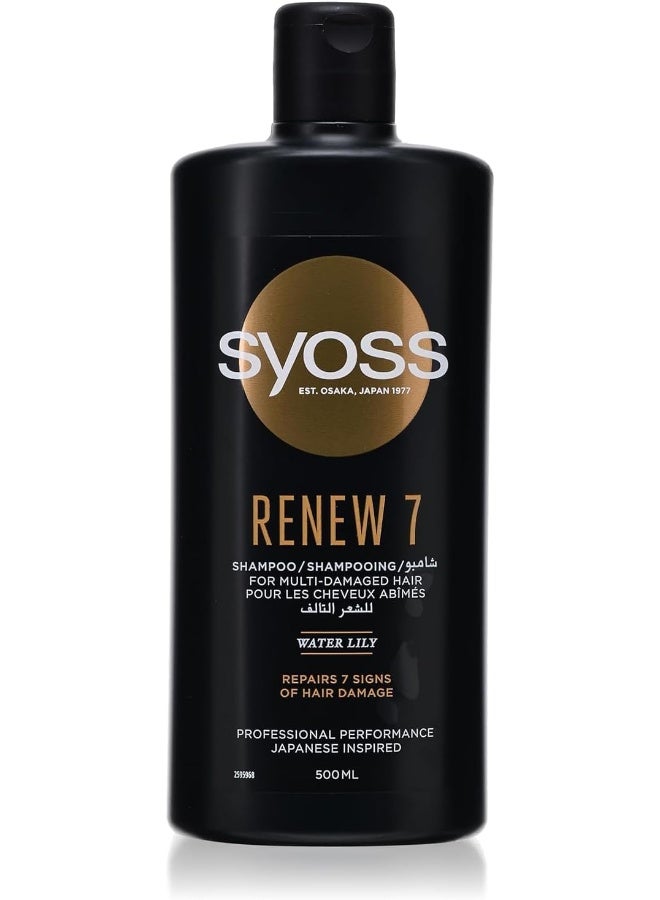 Syoss Renew 7 Shampoo 500ML for Multi-Damaged Hair - Image 1
