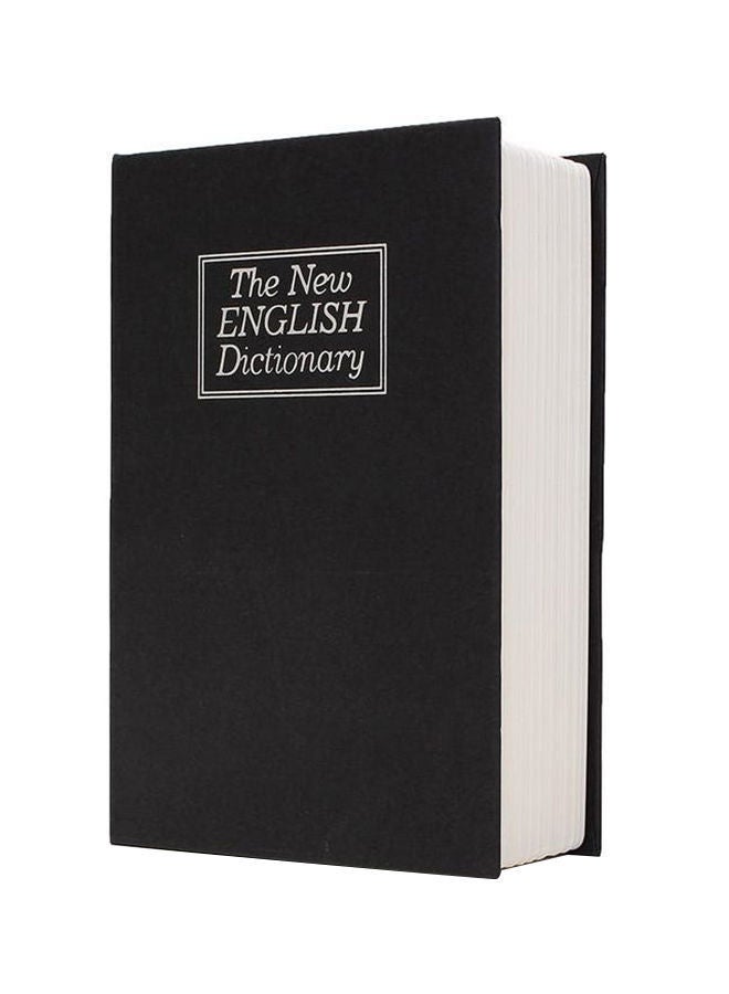 NIBEMINENT Dictionary Book Safe With Key Lock Black 432g - Image 1