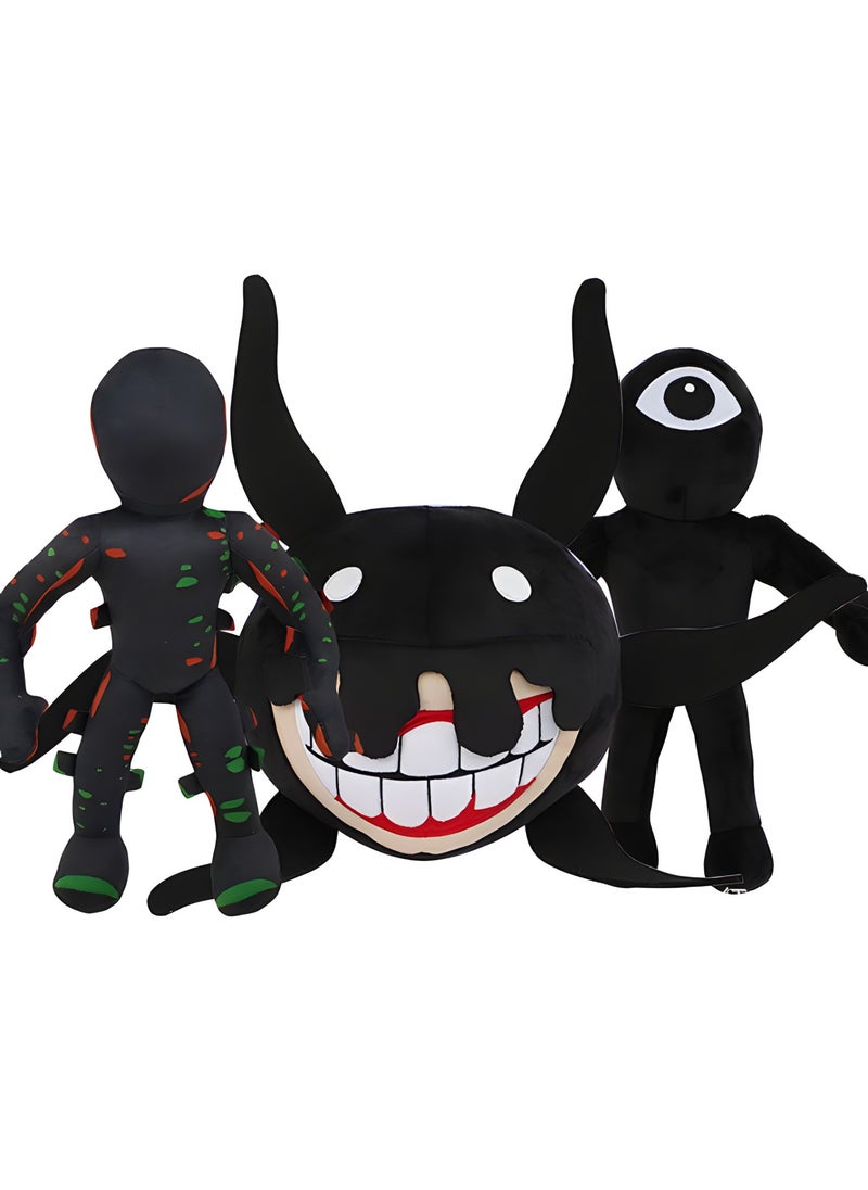 MAGIC VAULT Doors Plush Toy Doll,3PCS Game Doors-Rlox Cool Character Soft Doll for Kids (3pcs Doors Rox)  - Image 1