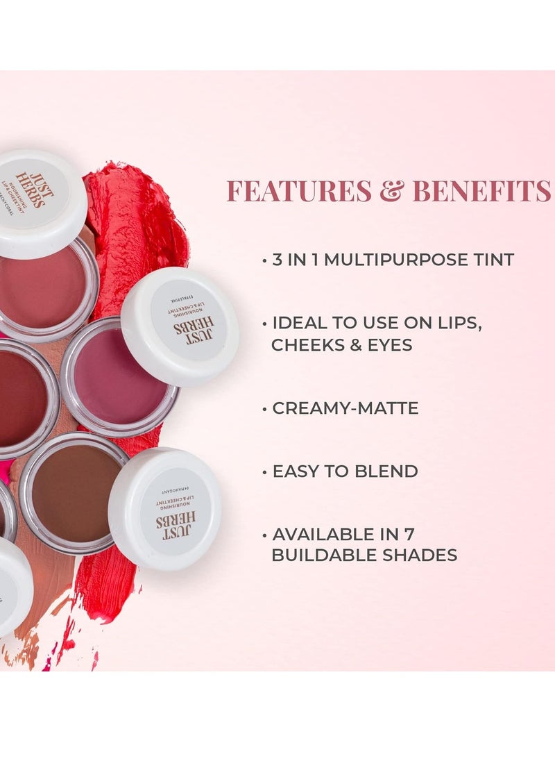 Just Herbs Just Herbs Ayurvedic Natural Lip Cheek Tint Blush  - Image 2