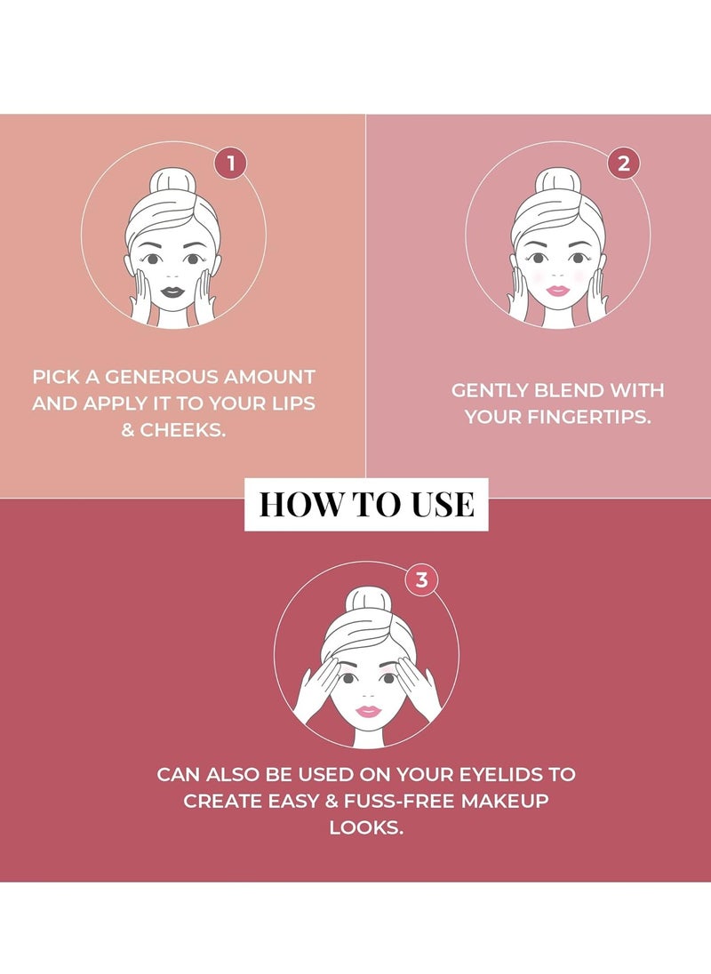 Just Herbs Just Herbs Ayurvedic Natural Lip Cheek Tint Blush  - Image 5
