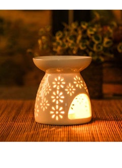 Womdee Essential Oil Candle Warmers, Ceramic Tealight Holder,Aroma Oil Burner,  - Image 3