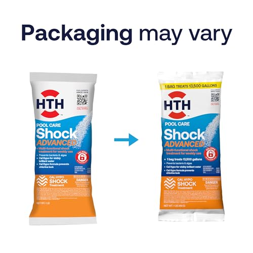 HTH 52035 Swimming Pool Care Shock Advanced, Swimming Pool Chemical, Cal Hypo Formula, 1lb - Image 4