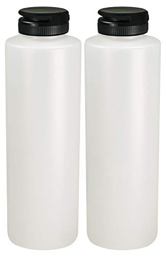 Pinnacle Mercantile زجاجات توابل بنكال ميركانتيل مع غطاء أسود قابل للفتح سعة 16 أونصة مجموعة من 2 مثالية للتوابل والصلصات والخلطات والشواء والكاتشب مصنوعة في الولايات المتحدة