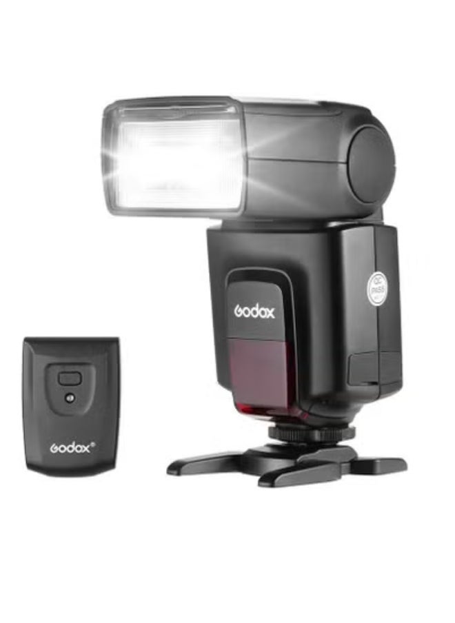 Godox Godox TT520ⅡUniversal On-Camera Flash Electronic Speedlite + AT-16 2.4G Wireless Trigger Transmitter Guide Number 33 S1 S2 Modes Replacement for Canon Nikon Pentax  - Image 1