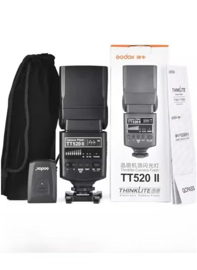 Godox Godox TT520ⅡUniversal On-Camera Flash Electronic Speedlite + AT-16 2.4G Wireless Trigger Transmitter Guide Number 33 S1 S2 Modes Replacement for Canon Nikon Pentax  - Image 2