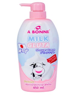 A Bonne' Milk Gluta Shower Cream Nano White Gluta 450ml  - Image 2