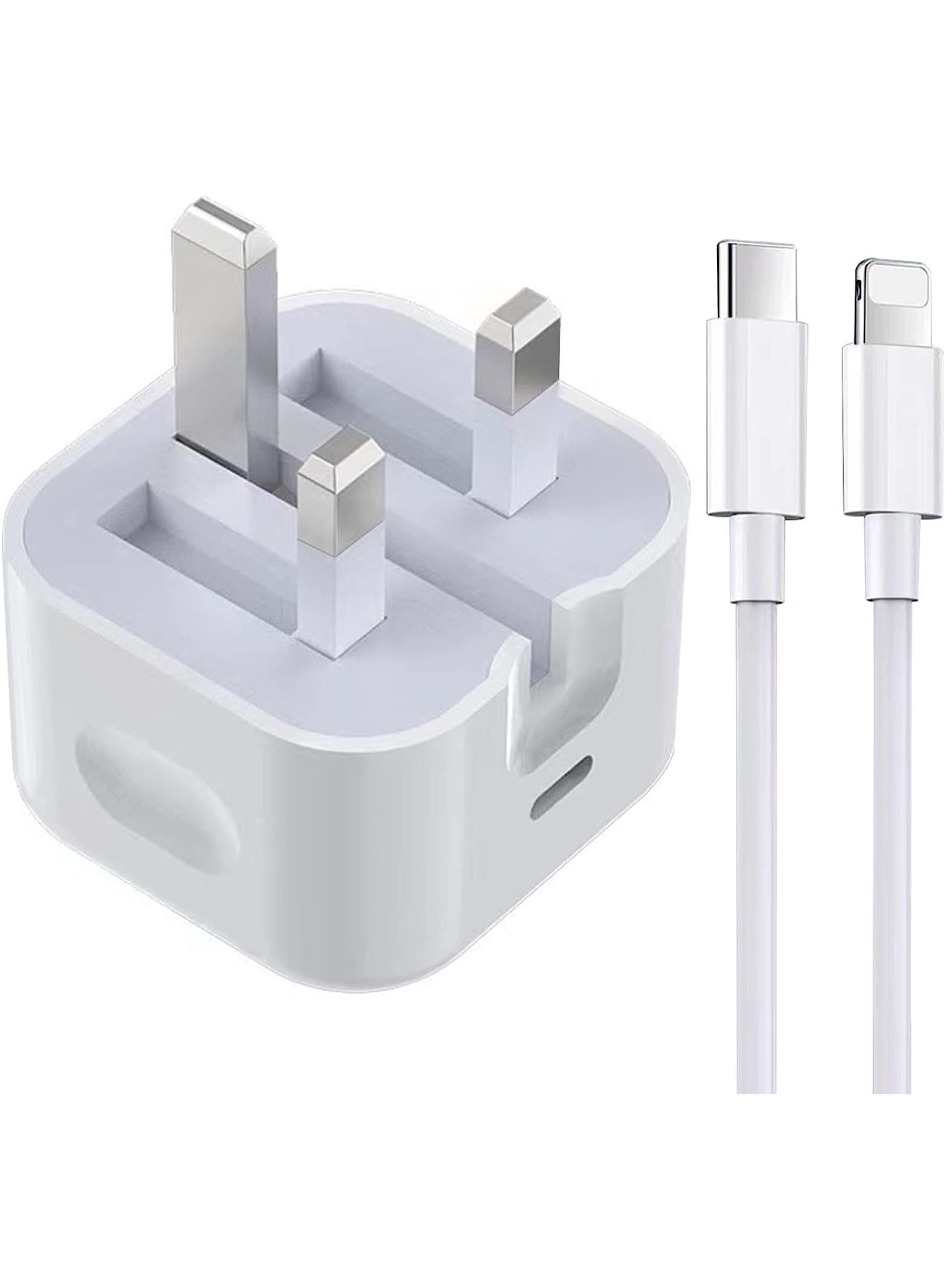 Fast Charger, 20W Fast USB C Charger, Universal Travel Adapter Plug with USB C Fast Charge Cable 1M Type C Wall Charging Fast Charger for Phone 16 Pro/14 Pro Max 15 Pro/14 Pro Max (1.5M)