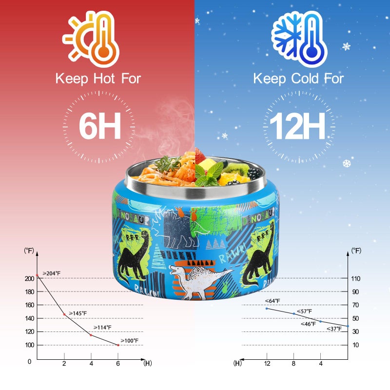 MAISON HUIS 8oz Soup Thermo Wide Mouth Vacuum Insulated Thermo Jar, Leak Proof Stainless Steel Food Container - Image 3