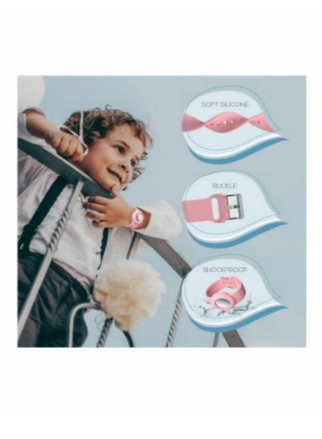 2 Pcs Airtag Wristbands for Kids Soft Silicone Bracelet Lightweight Waterproof Band Compatible with Apple Airtag Watch Band for Children and Toddler - Image 4