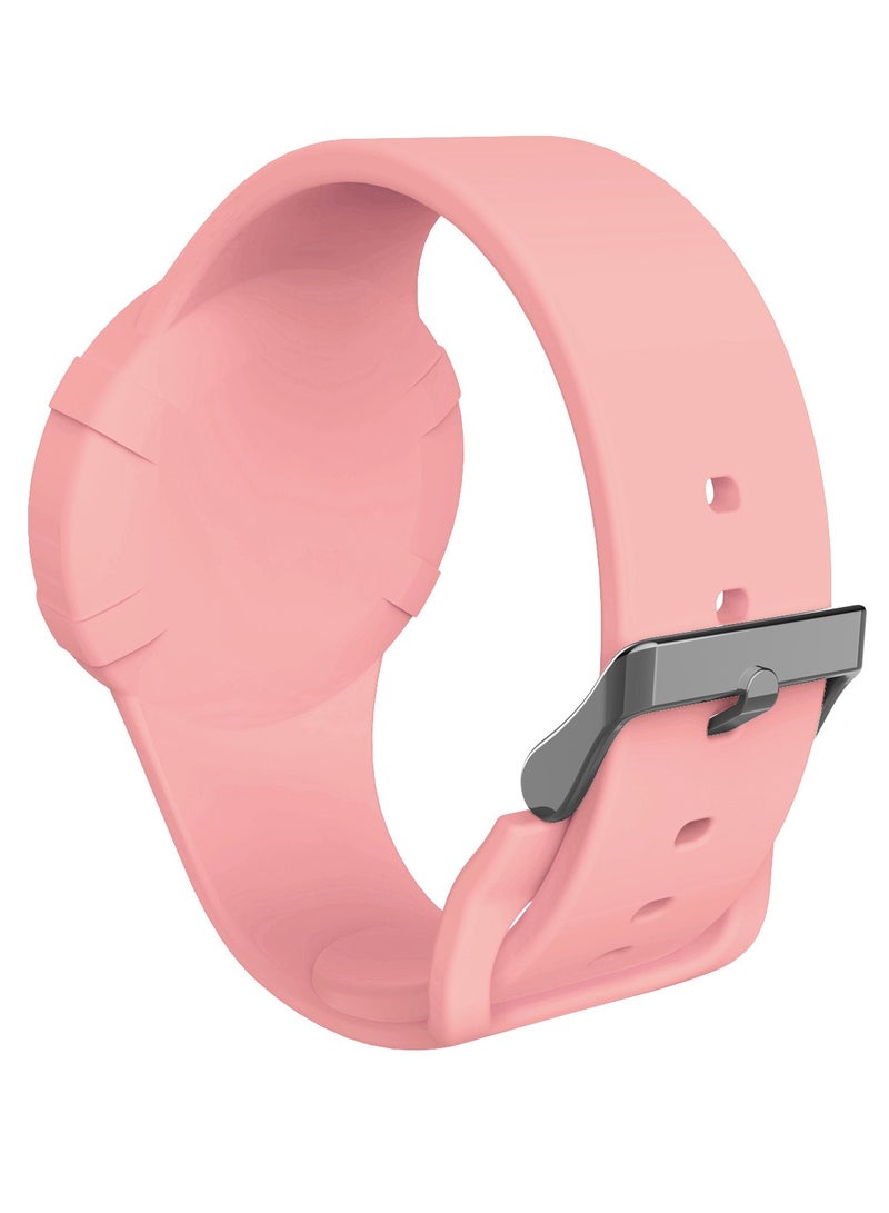 2 Pcs Airtag Wristbands for Kids Soft Silicone Bracelet Lightweight Waterproof Band Compatible with Apple Airtag Watch Band for Children and Toddler - Image 2