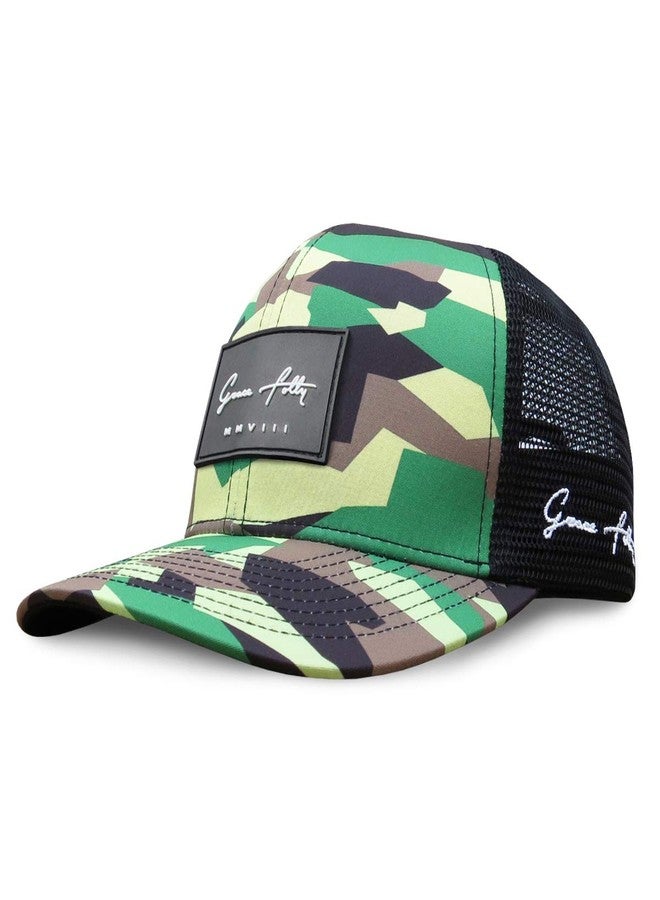 Grace Folly Trucker hat for Men or Women- Many Cool Designs (Camo) - Image 1