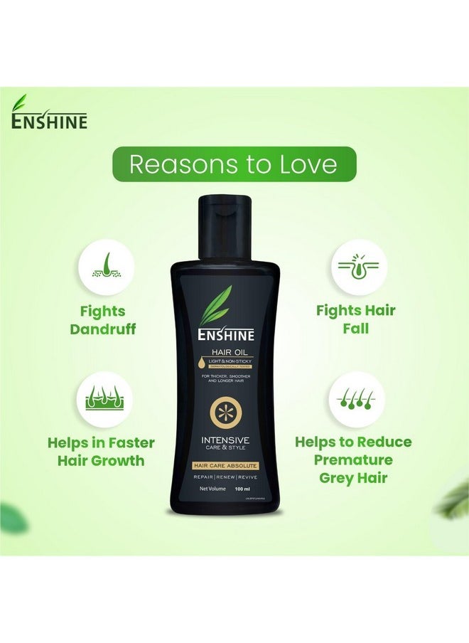 Enshine Hair Oil, Pack Of 3 (100Ml) - Hair Oil For Hair Growth & Hair Fall Control With Blend Of 21 Herbal Oils|Light & Non-Sticky|Helps For Hair Loss & Regrowth| For Men & Women  - Image 4