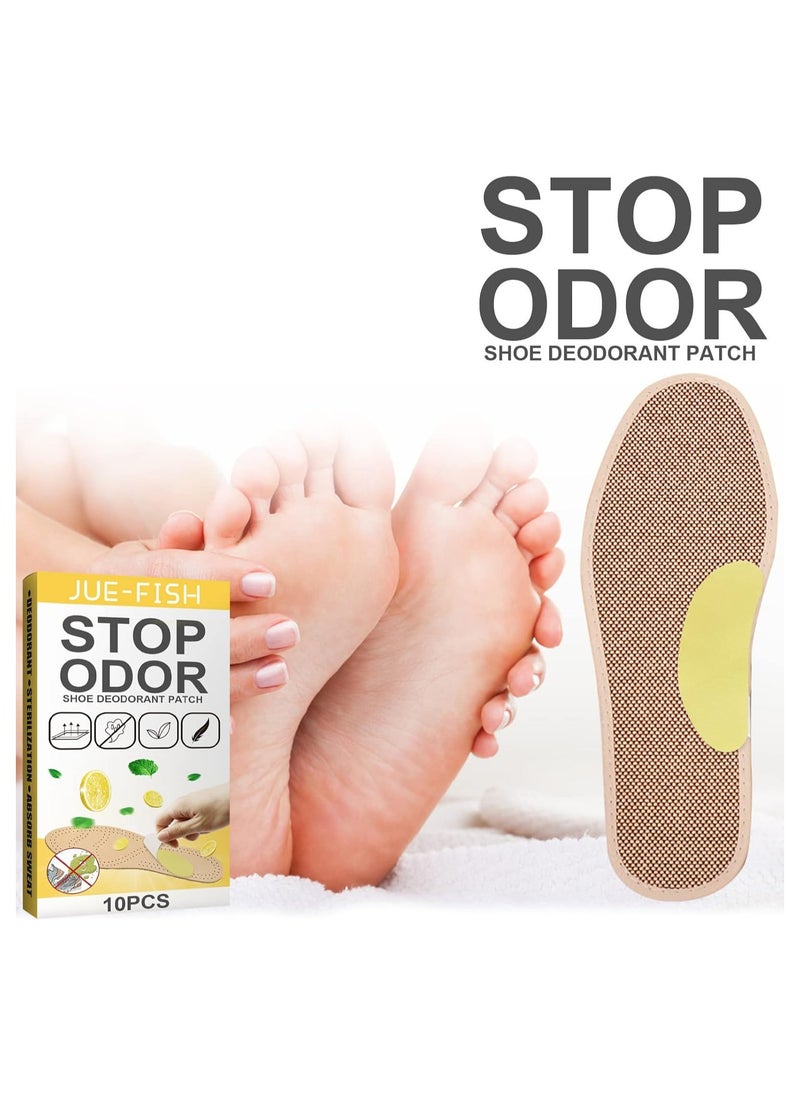 Generic 10 Pcs Shoes Odor Remover Patch, Athlete's Foot Soothing Insolestickers, Antiperspirant Foot Care Stickers, Suitable for People with Foot Odor and Sweaty Feet Prevent Blisters on the Soles of the Feet  - Image 2