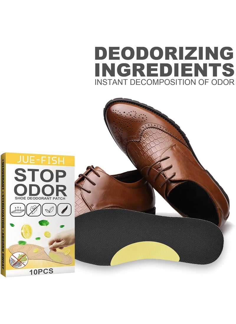 Generic 10 Pcs Shoes Odor Remover Patch, Athlete's Foot Soothing Insolestickers, Antiperspirant Foot Care Stickers, Suitable for People with Foot Odor and Sweaty Feet Prevent Blisters on the Soles of the Feet  - Image 1