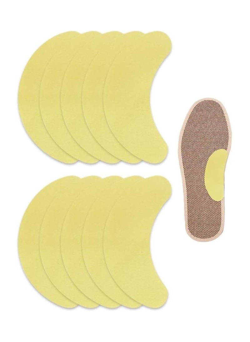 Generic 10 Pcs Shoes Odor Remover Patch, Athlete's Foot Soothing Insolestickers, Antiperspirant Foot Care Stickers, Suitable for People with Foot Odor and Sweaty Feet Prevent Blisters on the Soles of the Feet  - Image 4