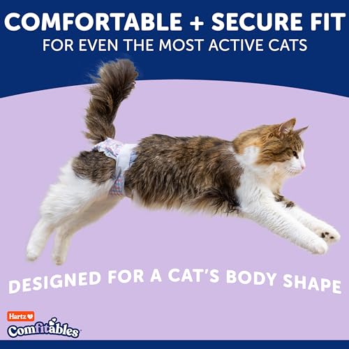 Hartz Comfitables Cat Diapers, Size S 16 Count, Comfortable & Secure Fit, Easy to Put On - Image 2