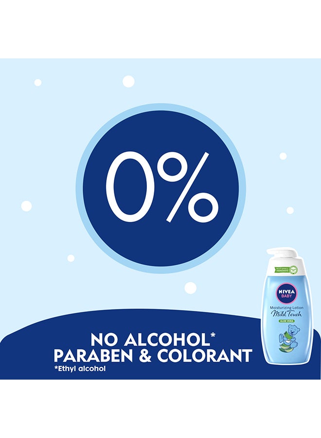 Nivea Baby Moisturizing Body Lotion With Almond Milk & Vitamins B5,C,E Hypoallergenic Formula 500ml Pack of 2 - Image 3