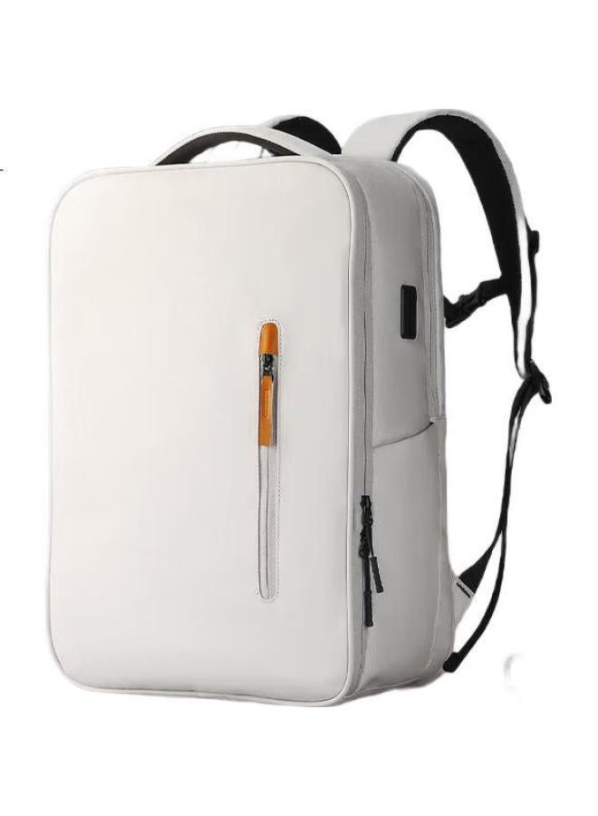 MARK RYDEN Marco Leiden Backpack, C Muter Simple Casual Outdoor Large Capacity 17.3-inch Laptop Bag, School Bag Mr9202 Ivory White - Image 2