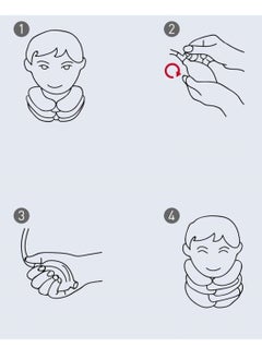Generic Inflatable flocked neck brace corrector neck support protection home car neck protection  - Image 2