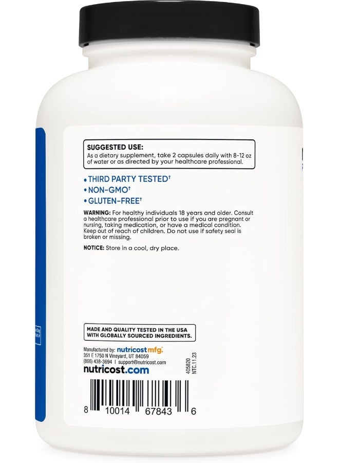 Nutricost Eaa Capsules 1200Mg, 240 Capsules - Essential Amino Acids, 120 Servings - Image 4