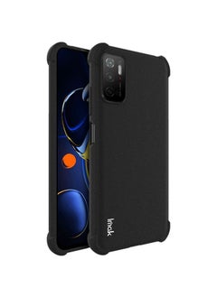 HuHa Case Cover For Xiaomi Redmi Note 11SE 5G/Note 10 5G/ Note 10T 5G/Xiaomi Poco M3 Pro 4G/5G IMAK All-inclusive Shockproof Airbag TPU Case with Screen Protector  Matte Black 