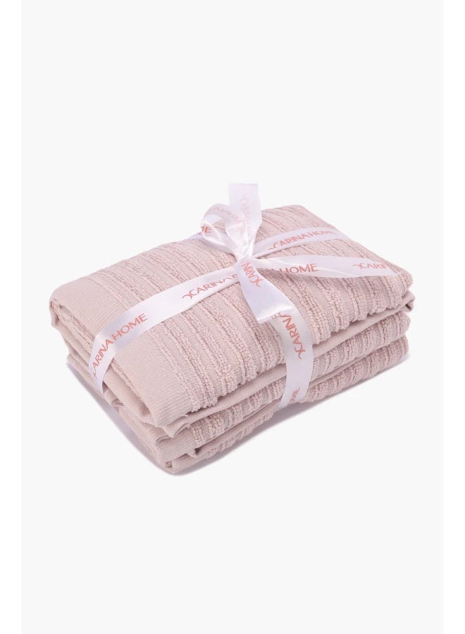 Carina Ribbed Towel Set - 3 Pcs - Image 2