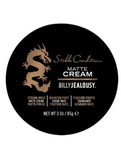 Billy Jealousy Billy Jealousy Stable Condition Matte Cream for Men with Natural Hold and Matte Finish, Reworkable, Lightweight, Water Based Hair Styling Product, Vanilla & White Musk Scent, 3 Oz.  - Image 1