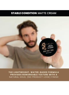 Billy Jealousy Billy Jealousy Stable Condition Matte Cream for Men with Natural Hold and Matte Finish, Reworkable, Lightweight, Water Based Hair Styling Product, Vanilla & White Musk Scent, 3 Oz.  - Image 3