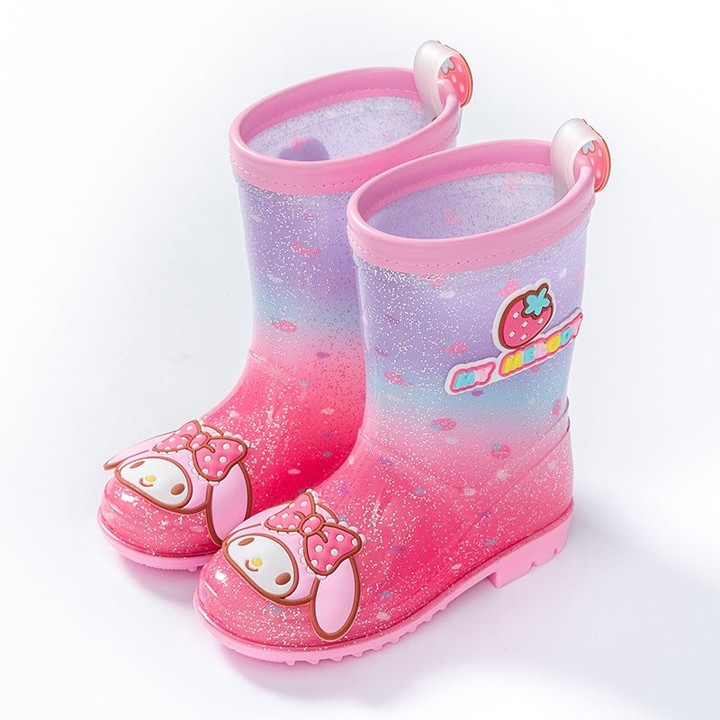 Sanrio Four Seasons Children'S Rain Boots Coolomi Hello Kitty Rain Boots Men And Women Non-Slip Kindergarten Primary School Students Fashion - Image 1