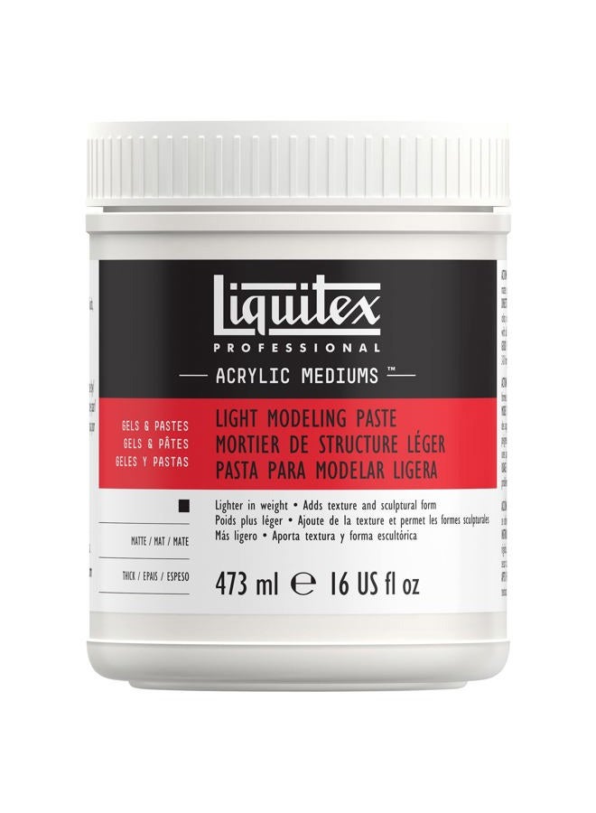 Liquitex Professional Light Modeling Paste. 473ml (16-Oz) - Image 1