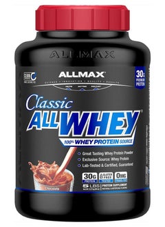AllMax Nutrition All 100% Whey Classic Protein 5lbs Chocolate  - Image 1