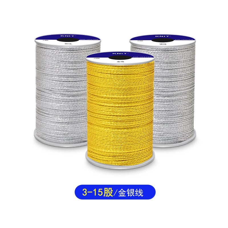 Knt Gold Wire Silver Wire 3-Strand 6-Strand 9-Strand 12-Strand 15-Strand Braided Winding Wire Accessories Non-Elastic - Image 2