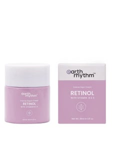Earth Rhythm Retinol Night Cream Enriched with Vitamin B, C, & E, Clears Clogged Pores, Gives Radiant Skin, All Skin Type 