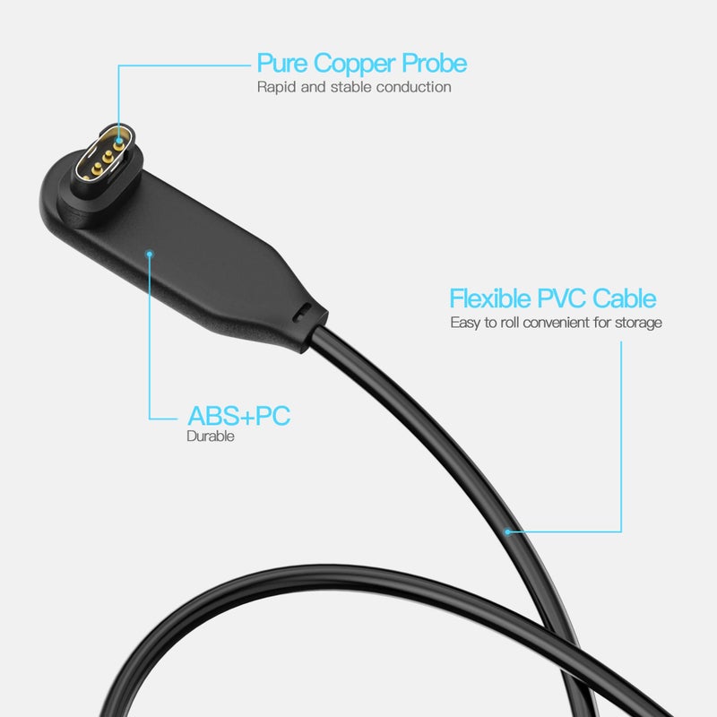 AWINNER Charger Cable Compatible for Garmin Fenix 7 7S 7X 6 6S 6X Plus Pro 5 5S 5X,Forerunner 935 945 955 45 45S 245,Approach S10 S40 S60 X10,Quatix 5 Sapphire,Vivoactive 3 4 4S,Vivomove 3 3S - Image 5