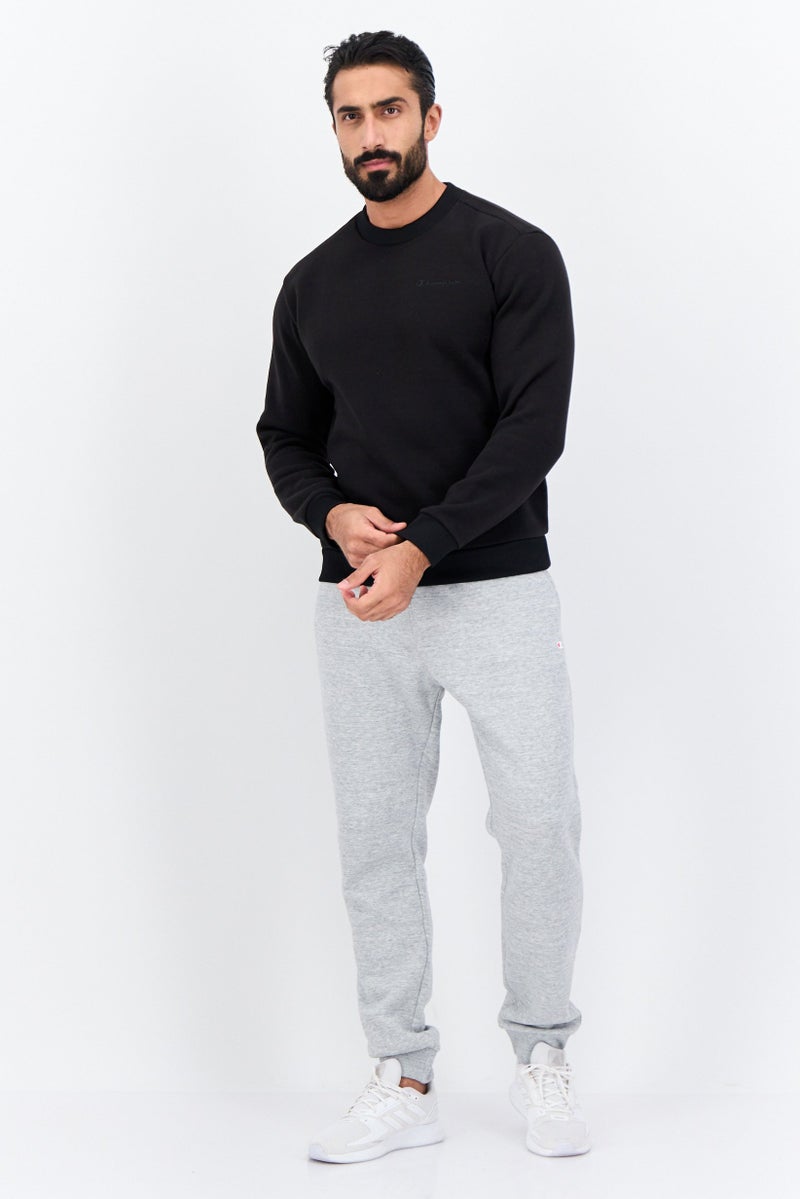 Champion Men Comfort Fit Outdoor Sweatshirts, Black  - Image 4