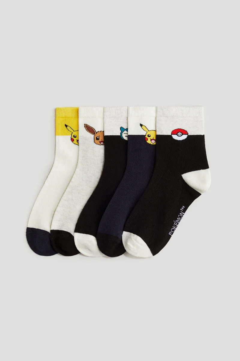 H&M 5-pack patterned socks