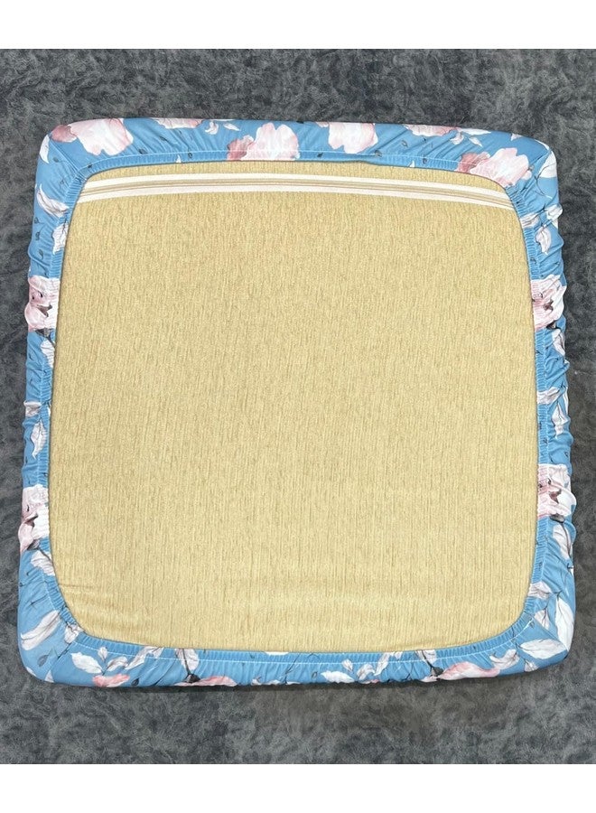 AMAZE ATTIRES Stretchable/Spandex Printed Sofa Slip Cover, Pack of 10 Sofa seat Covers can use for livingroom, Couch, Wooden Sofas & Offices (Blue Floral) - Image 3