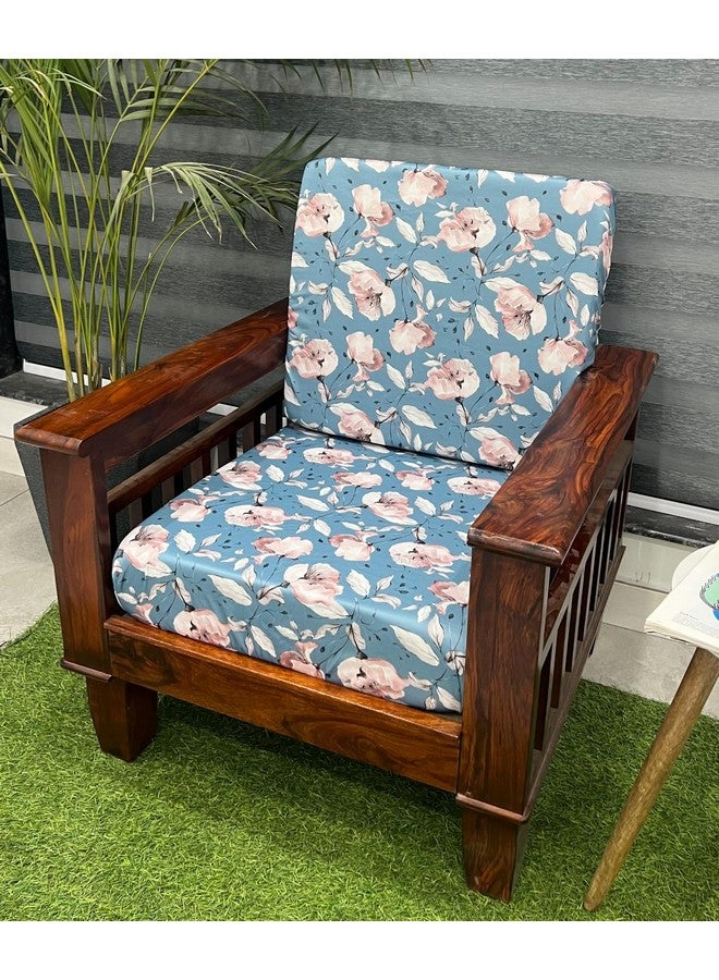 AMAZE ATTIRES Stretchable/Spandex Printed Sofa Slip Cover, Pack of 10 Sofa seat Covers can use for livingroom, Couch, Wooden Sofas & Offices (Blue Floral) - Image 2