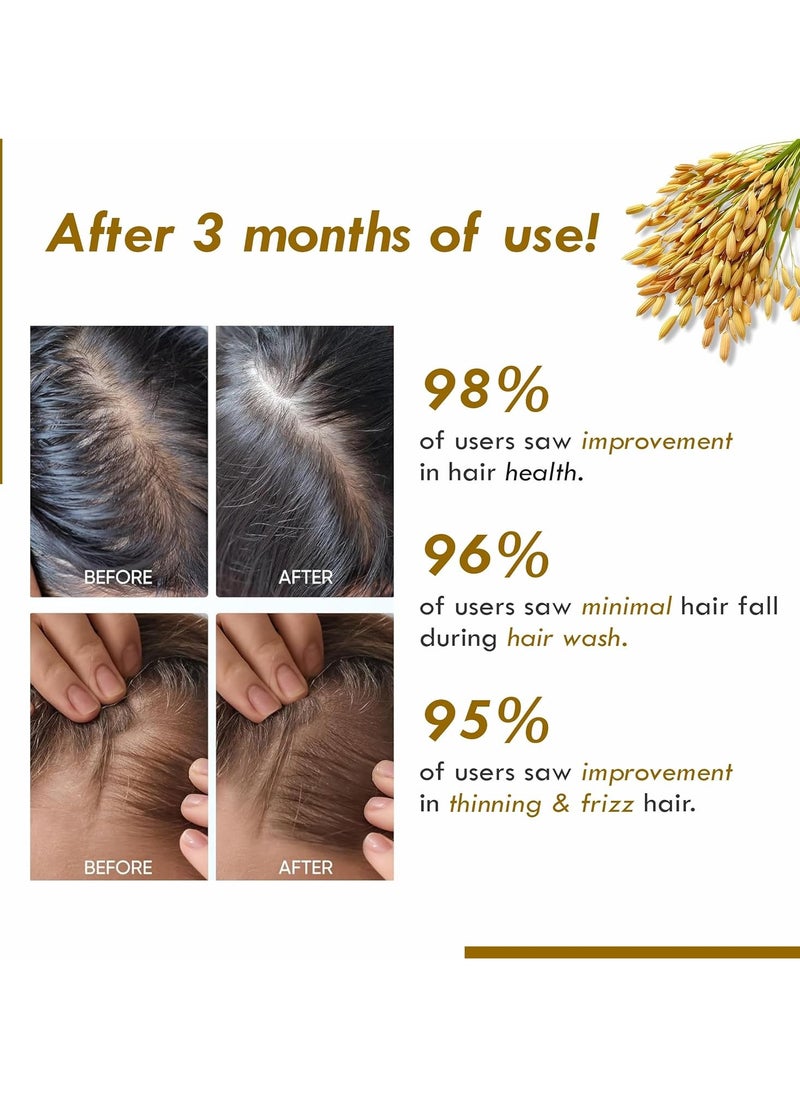 AROMATIQUE Rice Water Hair Growth Shampoo with Biotin | Shampoo for Thinning Hair & Hair Loss | Suitable for All Hair Types, Men & Women  - Image 2