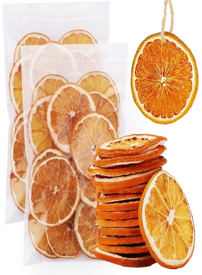 Pextian 30pcs Dried Orange Slices with Twine Strings, Natural Dehydrated Orange Slices, Christmas Wreath Making Supplies for X-mas Tree Decoration, Garland, Centerpiece, DIY Crafts, Gift Wrapping, Potpourri - Image 1