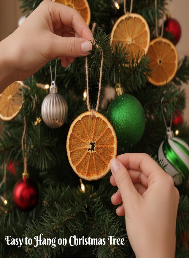 Pextian 30pcs Dried Orange Slices with Twine Strings, Natural Dehydrated Orange Slices, Christmas Wreath Making Supplies for X-mas Tree Decoration, Garland, Centerpiece, DIY Crafts, Gift Wrapping, Potpourri - Image 3